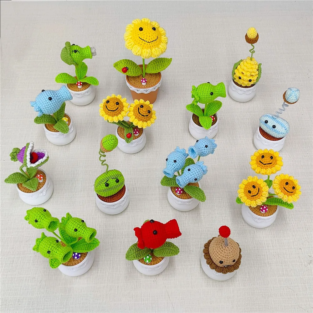 Home Office Desk Ideas - Plants Zombies Sunflower Pea Flower Pot