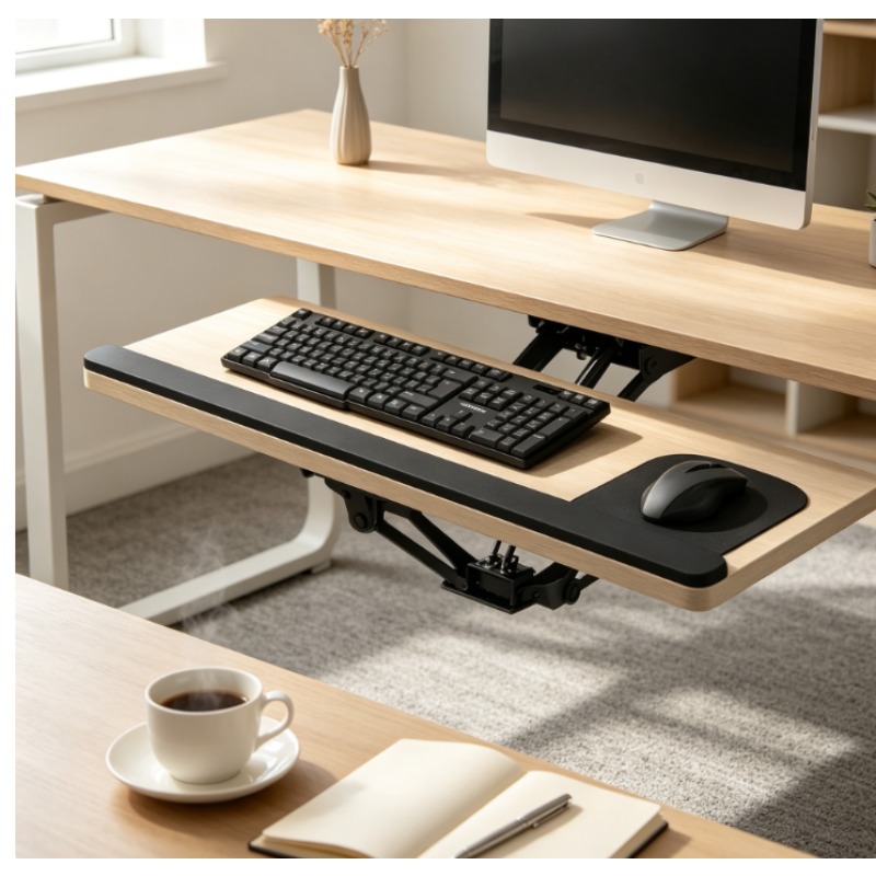 Home Office Keyboard - Keyboard Tray Under Desk Sliding Drawer