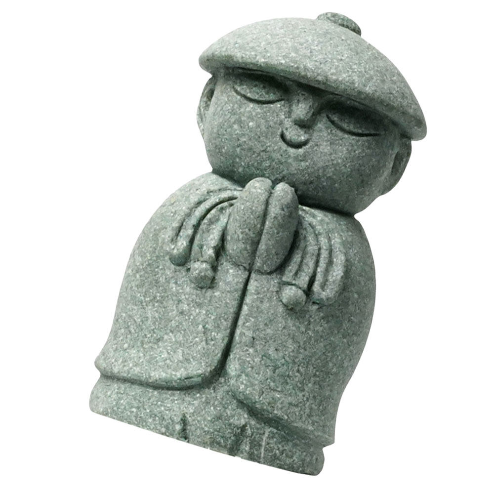 Home Office Interior Design - Mini Buddha Statue Vintage Sandstone Craft