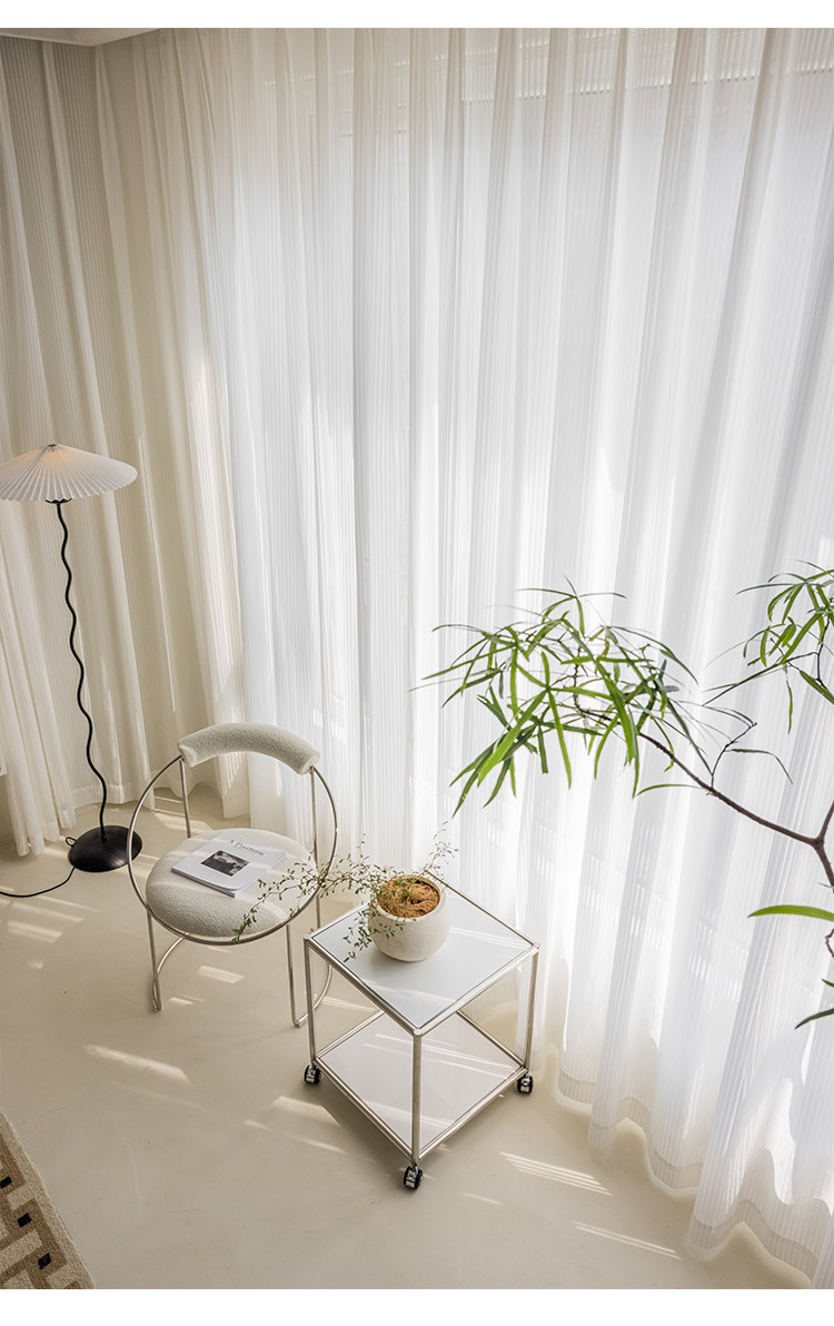 Home Office Ye - Fashion White fantasy curtains bedroom living