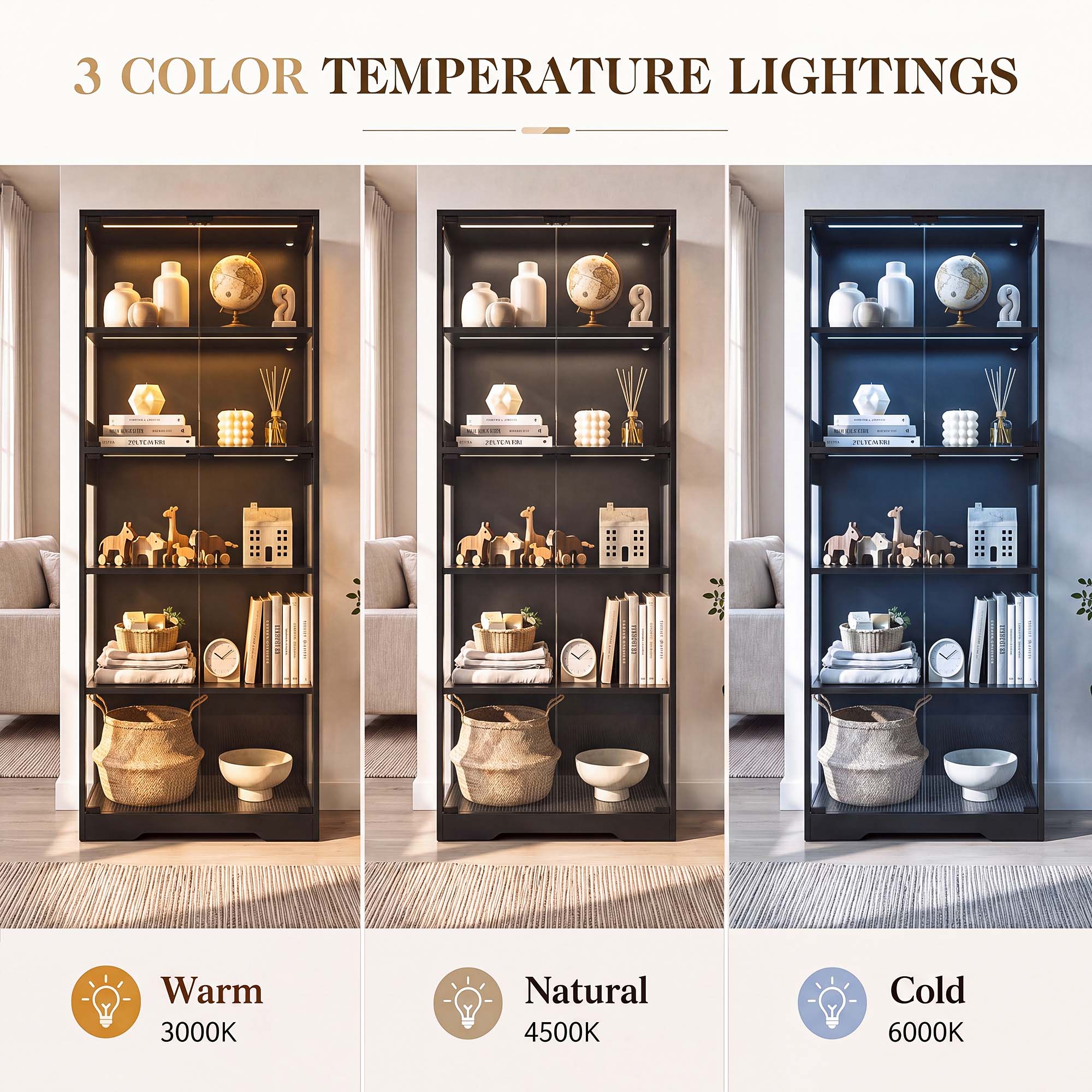 TCGBKAF 5‑Tier Display Cabinet - огляд і ціна Home Office In Living Room