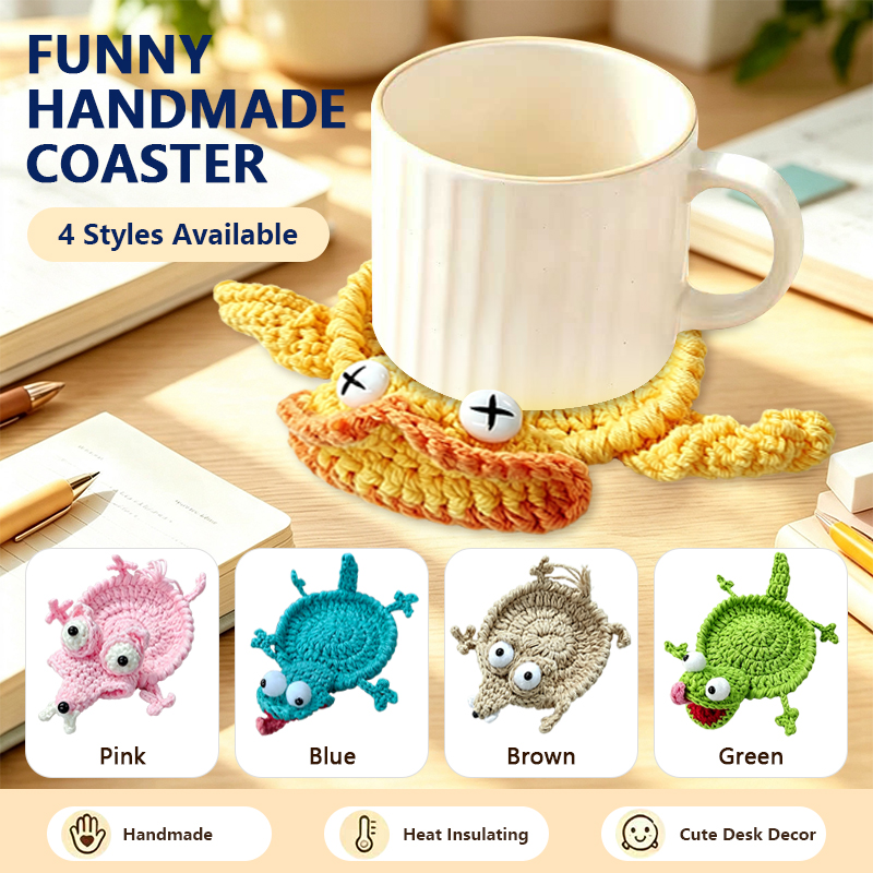 Cute Crochet Animal Coaster Ha - огляд і ціна Home Office Desk Ideas