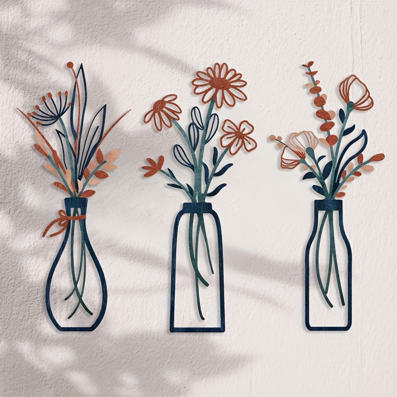 3 Large Floral Wall Art Sculpt - огляд і ціна Home Office Interior Design