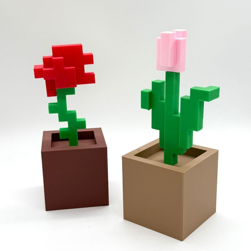 3D Printing Unique Flower Deco - огляд і ціна Home Office Desk Ideas