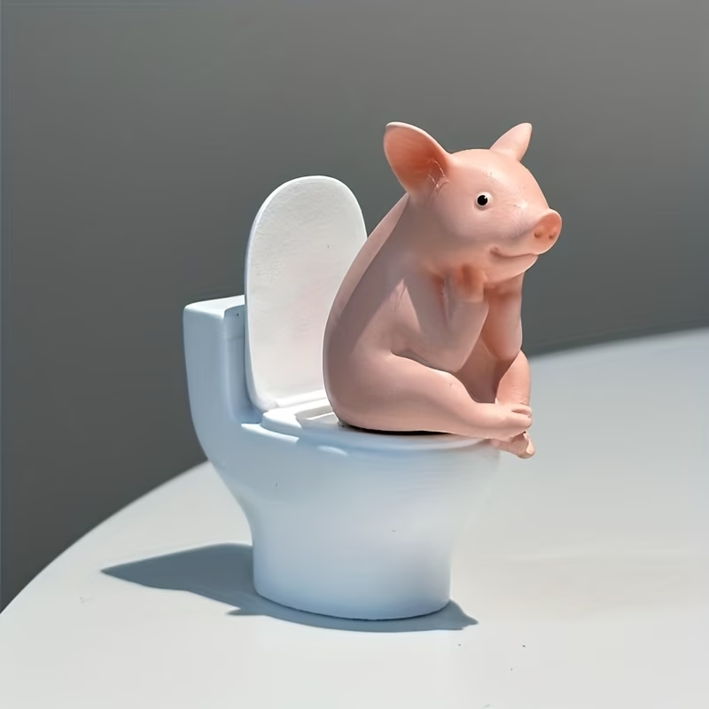 1PC Cute A Little Pig Figurine - огляд і ціна Home Office Desk Ideas