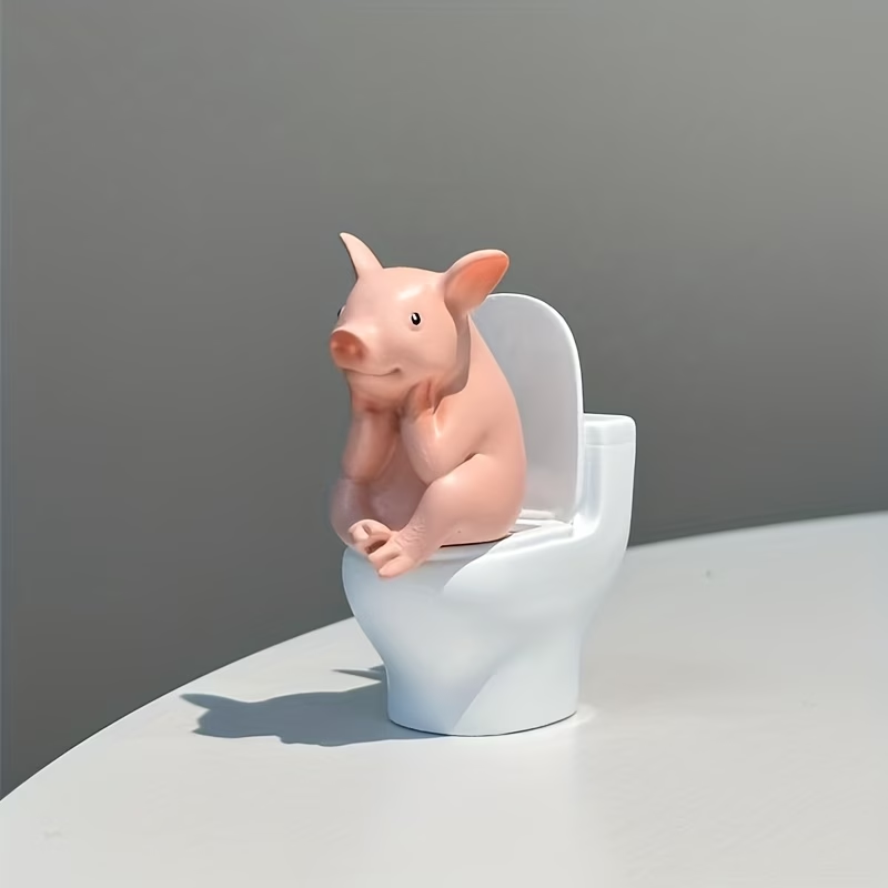 1PC Cute A Little Pig Figurine - огляд і ціна Home Office Desk Ideas