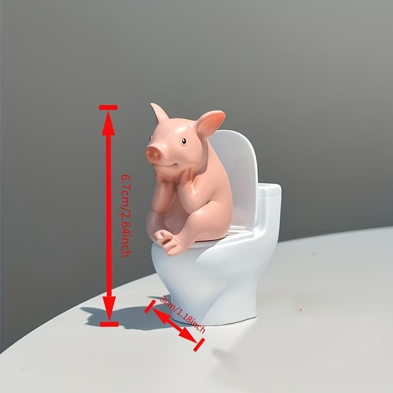 1PC Cute A Little Pig Figurine - огляд і ціна Home Office Desk Ideas