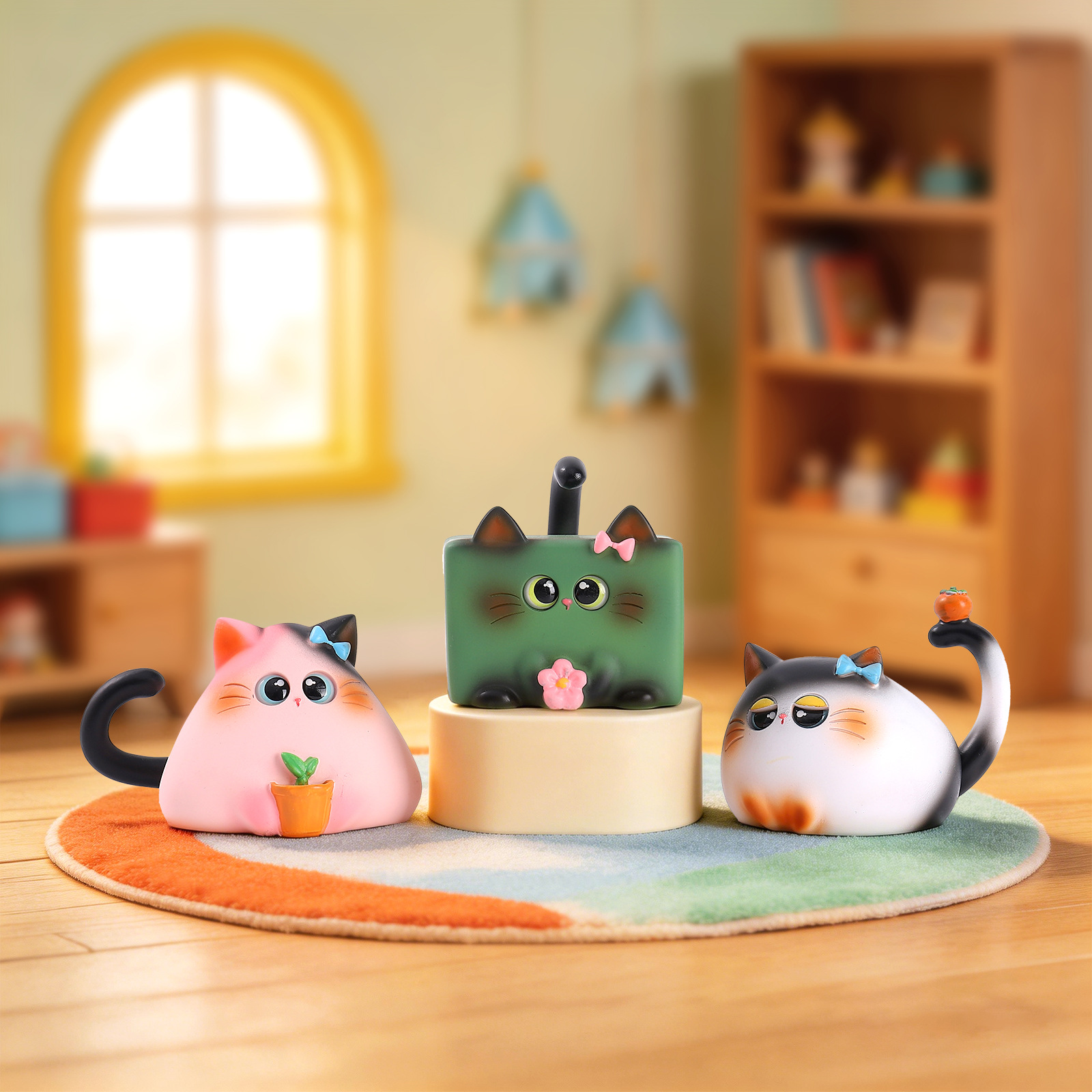 Blind Box Cat Figurine Resin C - огляд і ціна Home Office Desk Ideas