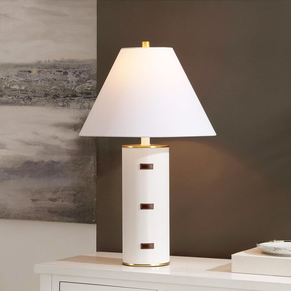27-inch LED Table Lamp - White - огляд і ціна Home Office In Living Room