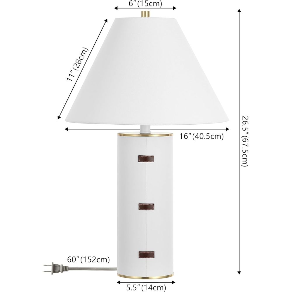 27-inch LED Table Lamp - White - огляд і ціна Home Office In Living Room