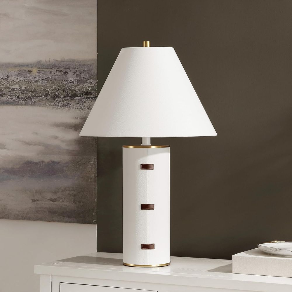 27-inch LED Table Lamp - White - огляд і ціна Home Office In Living Room