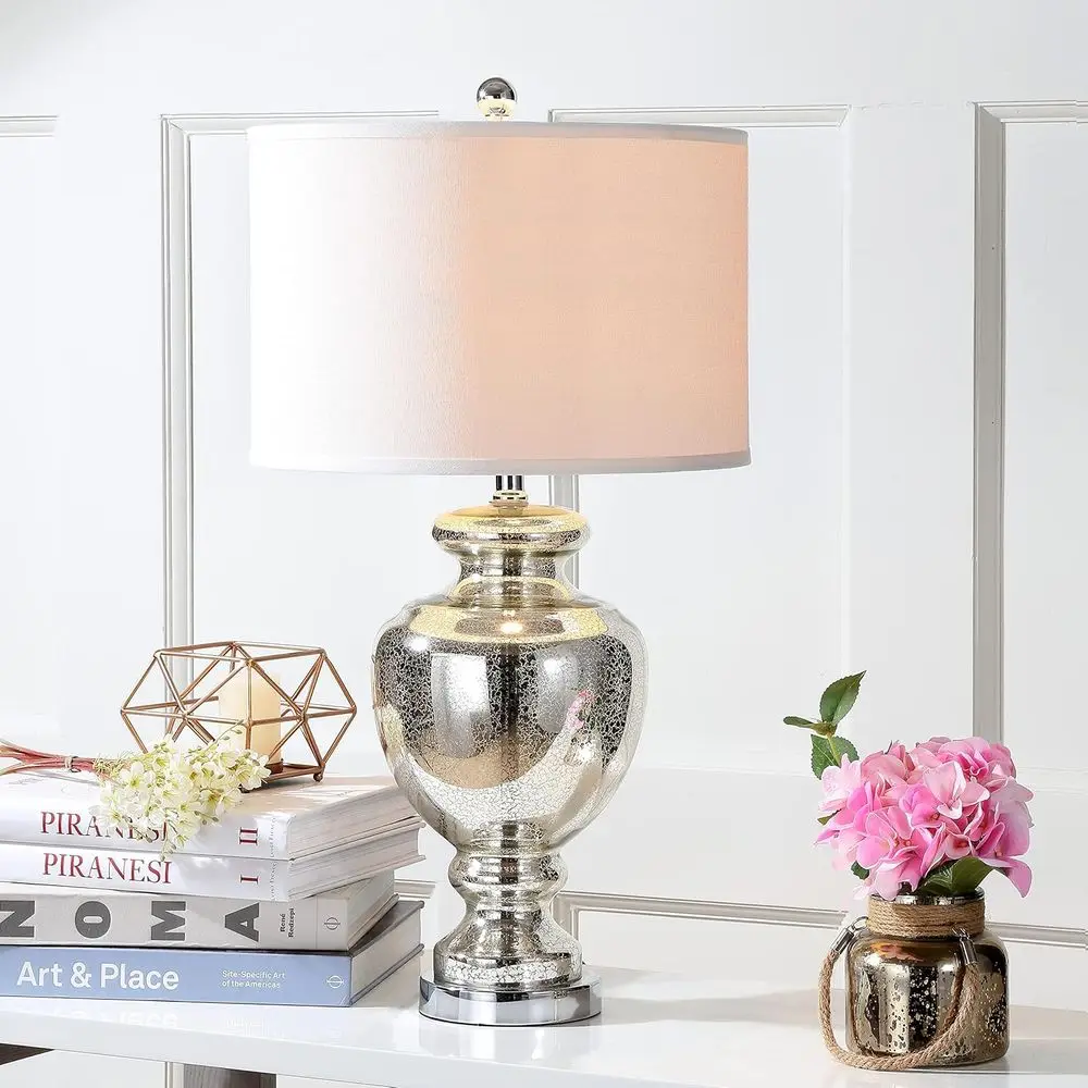 Mercury Silver Crackle Glass 2 - огляд і ціна Home Office In Living Room