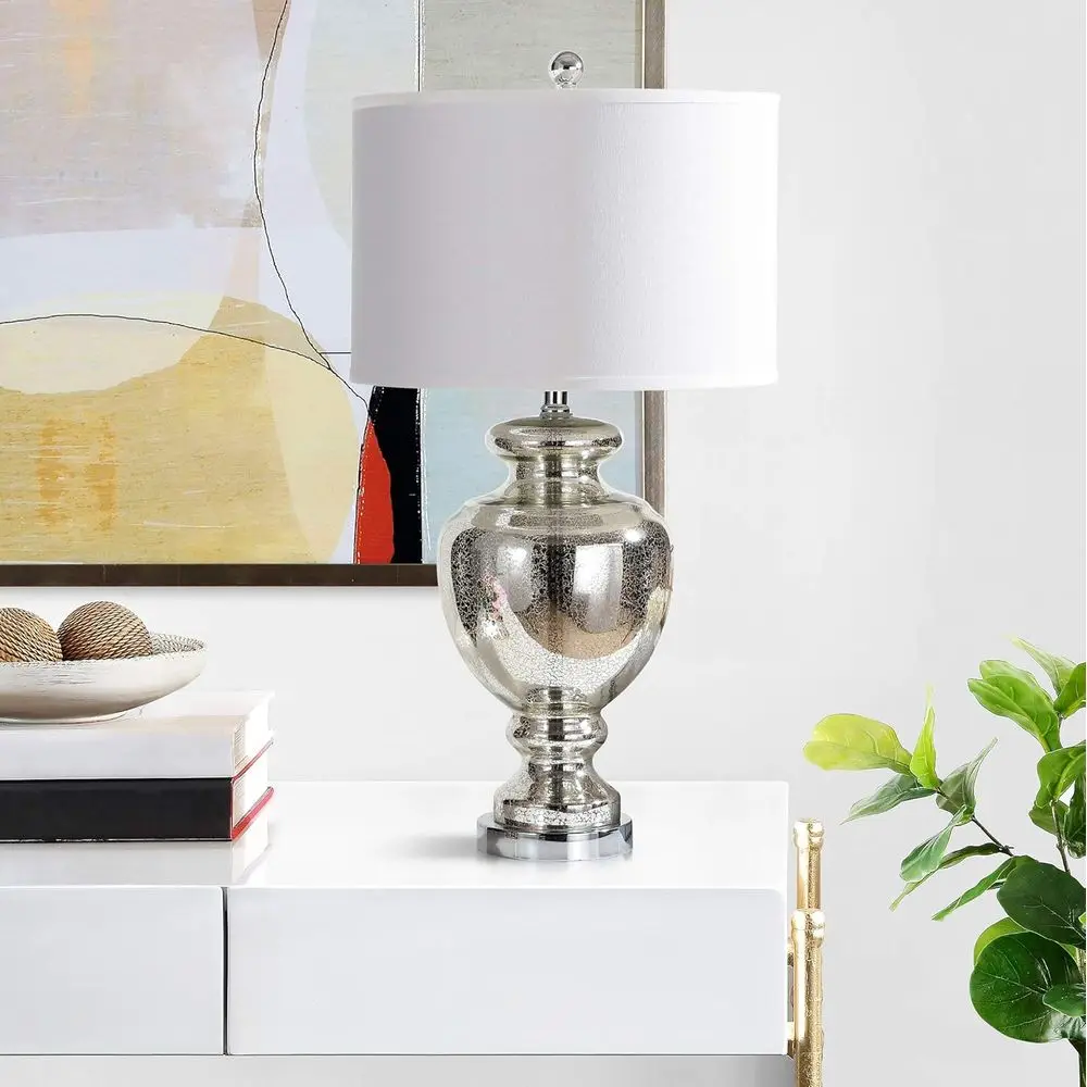 Mercury Silver Crackle Glass 2 - огляд і ціна Home Office In Living Room
