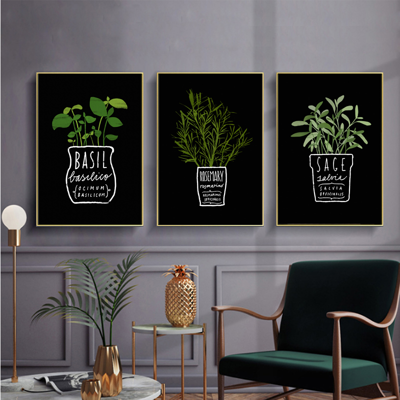 Canvas Painting Potted Green P - огляд і ціна Home Office Depot