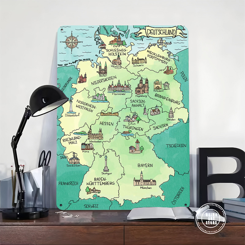 Aquarell Deutschland Karte Per - огляд і ціна Home Office Deutschland