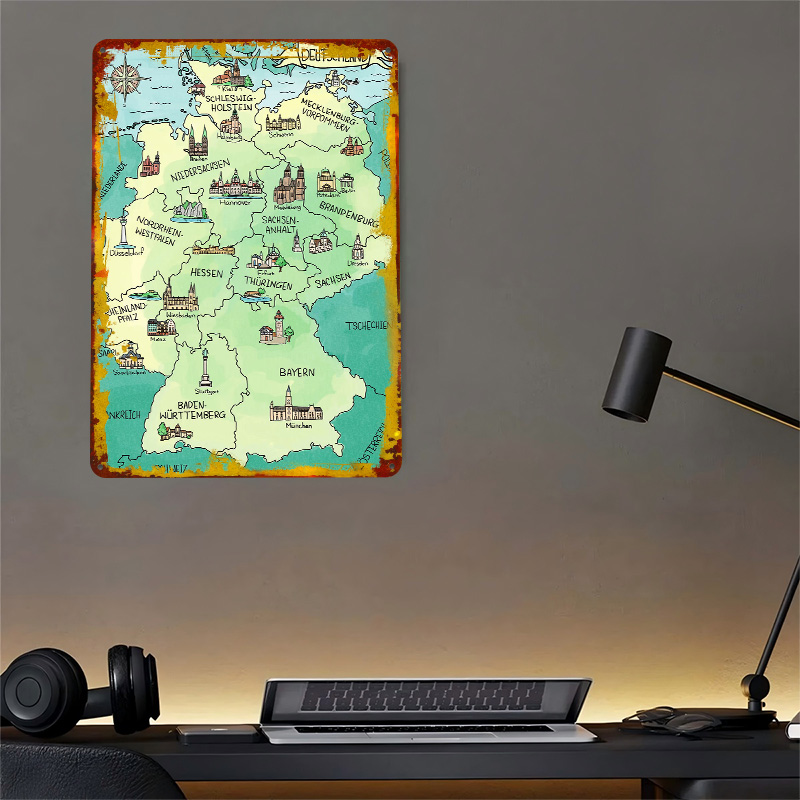 Aquarell Deutschland Karte Per - огляд і ціна Home Office Deutschland